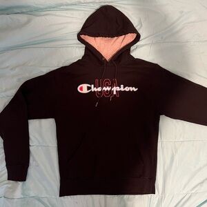 Champion Black Hoodie with USA Logo